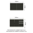 thumbnail image 3 of Cocina Integral Completa Modular Madesa Glamy 120cm BN 04, 3 of 5