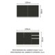 thumbnail image 3 of Cocina Integral Completa Modular Madesa Glamy 120cm BN 04, 3 of 5