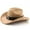 Khaki, variant on Cowboy Hat for Women Men Wide Brim Western Hat for Cowboys and Cowgirls Color Purple Size One Size
