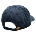 thumbnail image 4 of Rope Hanging Embroidered Unstructured Pigment Dyed Cotton Cap - Navy OSFM, 4 of 5