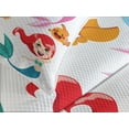 thumbnail image 4 of Ambesonne Colorful Quilted Bedspread Set 3 Pcs, Mermaids Sea Friends, Queen Size, Multicolor, 4 of 5
