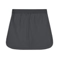 thumbnail image 4 of Girl's Skorts Skirts High Waisted A Line Uniform Skirts with Built-in Shorts Golf Skirts for Girls (Grey), 4 of 5