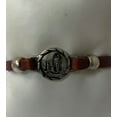 thumbnail image 3 of Bracelet of Our Lady of Lourdes handmade jewelry with Leather Straps by Graciela's Collection, 3 of 4