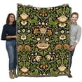 thumbnail image 2 of Pure Country Weavers William Morris Lodden Tole Blanket - Arts & Crafts - Tapestry Throw Woven from Cotton - Made in the USA (72x54), 2 of 8