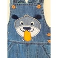 thumbnail image 4 of Peacolate 3M-3Years Baby Boy Blue Denim Overalls Dog Pants for Infant Toddler Kids,Dog,9-12M, 4 of 4