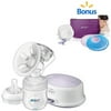 Philips AVENT Single Electric Breast Pump with Breastfeeding Starter Kit