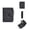 k black, variant on New wallet for men and women, universal short business wallet with multiple card slots, RFID wallet, vintage zipper ticket holder