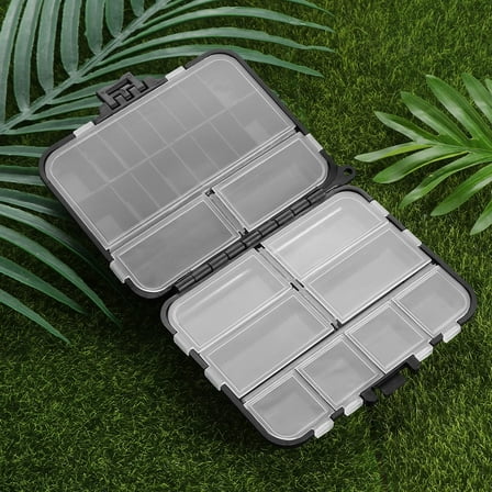 EXHUMKY exhumky 1pcs black small fishing tackle box travel organizers multifunctional