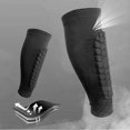thumbnail image 4 of 1 Pair Soccer Shin Guards Sleeves, Calf Protective Sleeve Professional Crashproof Shin Guards For Men, Women And Youth (black), 4 of 5