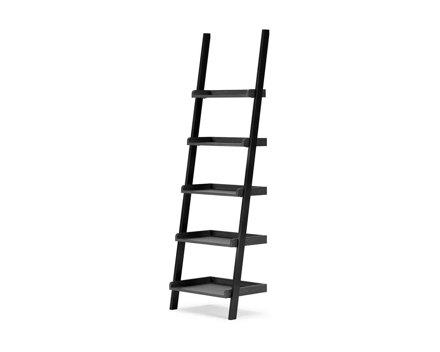 Signature Design by Ashley Yarlow Industrial 70 5-Tier Leaning Ladder Bookcase