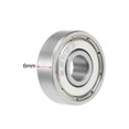 thumbnail image 3 of 626ZZ Ball Bearing 6x19x6mm Double Sealed Chrome Steel Bearings 5pcs, 3 of 5