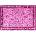 thumbnail image 1 of Ahgly Company Indoor Rectangle Animal Pink Traditional Area Rugs, 7' x 10', 1 of 4