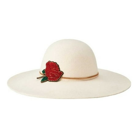 Women's San Diego Hat Company Wool Felt Floppy Hat WFH8204 Ivory One Size