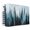 Turquoise, variant on Green Pink Stripes Indoor Air Conditioner Cover, Double Insulated AC Covers for Inside, Gradient Geometric Smear Art Paint Waterproof Window Air Conditioner Covers with Elastic Straps 17"Lx13"Wx3.5"D