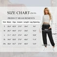 thumbnail image 6 of SWQZVT Women's Cargo Sweatpants with Pockets High Waisted Jogging Pants Drawstring Athletic Joggers Fall Trousers, 6 of 7