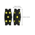 thumbnail image 4 of Viveous 2 Pairs Cleats Silicone Grips Snow Traction Shoe Boot Cleats Heavy Duty Trail Spikes for Hiking Fishing Walking Mountaineering Yellow Black, 4 of 10