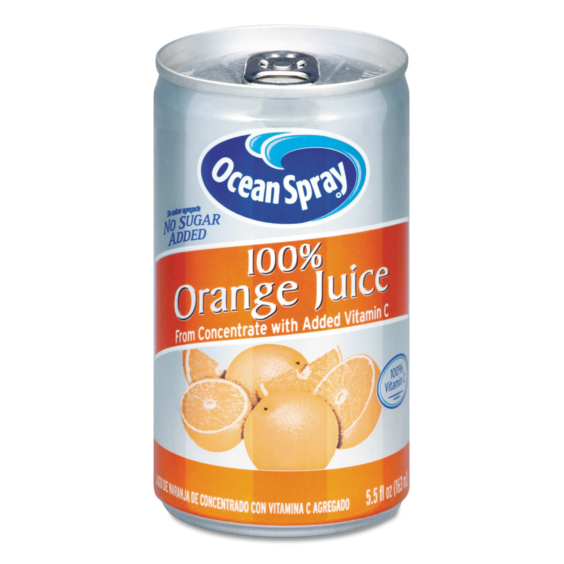 Ocean Spray 100 Juice, Orange, 5.5 oz Can