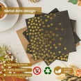thumbnail image 4 of 100PCS Black and Gold Party Supplies Dots Tableware Set Serves 25, Gold Dots Black Paper Plates with Napkins and Plastic Forks for Birthday Wedding Christmas Cocktail Party Baby Shower, 4 of 7