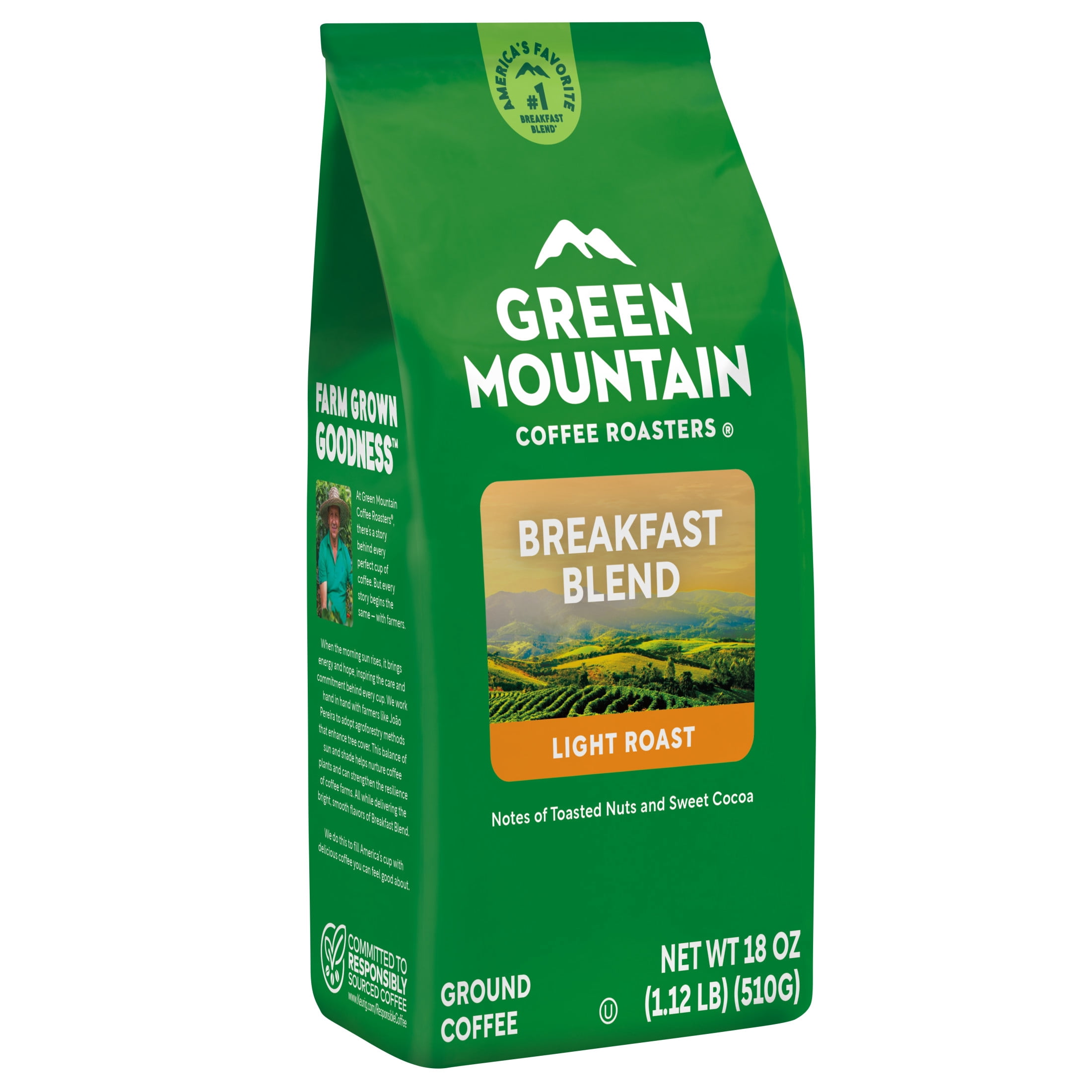 Green Mountain Coffee Roasters Breakfast Blend 18 oz Light Roast