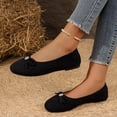 thumbnail image 6 of Women's Comfortable Flats Round Toe Flat Shoes for Women Bow Dressy Flats Shoes with Arch Support Insole Office Flats for Work, Party, Date, 6 of 9