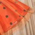 thumbnail image 4 of Toddler Baby Girls Halloween Costume Dress Short Sleeve Pumpkin Princess Lace Polka Dot Tutu Skirt, 4 of 6