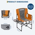 thumbnail image 3 of QinaQin Adult Folding Camping Chair Is a Heavy-Duty Portable Lawn Chair with a Side Table, Side Pockets, and Beverage Rack, Suitable for Use In Rvs, Beaches, Gardens, Patios, Or Patios, 3 of 8