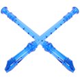 thumbnail image 1 of MOKKHNB 2Pcs Soprano Recorder Blue 8 Hole Design for Music Flute, 1 of 7
