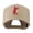 Khaki, variant on Silhouette of Golfer Swing Embroidered Cap - Grey OSFM