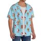 thumbnail image 2 of Fotbe winter cow cute Camisa Estampada de Manga Corta para Hombre, Casual de Verano, Estilo Playero, Sin Arrugas-Medium, 2 of 5