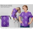 thumbnail image 6 of oneOone Viscose Chiffon Purple Fabric Block Quilting Supplies Print Sewing Fabric By The Yard 42 Inch Wide-3Y, 6 of 6