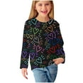 thumbnail image 6 of Edvintorg Long Sleeve Shirts for Girls Cute Valentine's Day Heart Printing Crewneck Dressy Casual Blouses Shirts 3-14 Years Spring Holiday Pullover Tops, 6 of 7