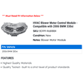 thumbnail image 2 of HVAC Blower Motor Control Module - Compatible with 2006 BMW 330xi, 2 of 2