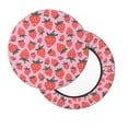 thumbnail image 2 of Honeii Cartoon Strawberry Bar Stool Covers – Perfect Fit for 12" to 14" Round Stools, Crease-Resistant, Stretchy, Washable & Dustproof Seat Slipcovers-13 inch, 2 of 7
