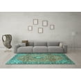 thumbnail image 3 of Ahgly Company Indoor Rectangle Persian Turquoise Blue Traditional Area Rugs, 3' x 5', 3 of 4