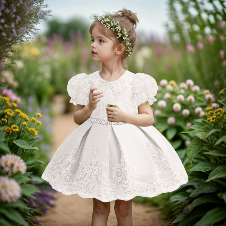 knee length dresses for ladies Adeline Lace Dress & Bloomers at Baby Beau & Belle
