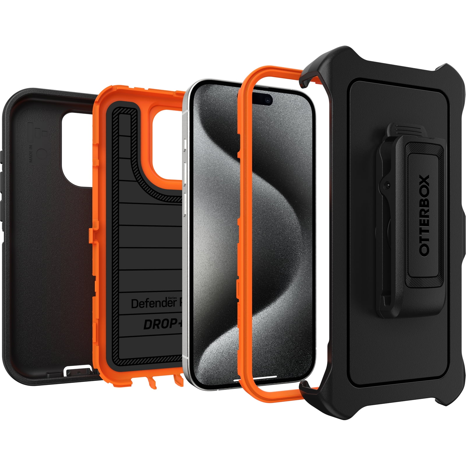 OtterBox Defender Series Pro Cell Phone Case for Apple iPhone 15 Pro, RealTree Edge