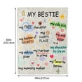 thumbnail image 2 of HiiKaa Bestie Gifts for Women,Best Friend Blanket Gift on Mothers Day,Best Friend Happy Birthday Gifts,Friendship Flannel Throw Blanket for Thinking of You Far Away Gifts,White 60 x 50", 2 of 7