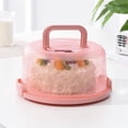 thumbnail image 3 of GUOOL Carrier with Lid Cupcake Container Muffin Tart Cookie Bread Holder Food Storage Pink, 3 of 9