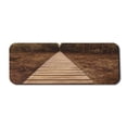 thumbnail image 1 of Landscape Computer Mouse Pad, Wooden Path Heading to the Forest Walk Way Towards Deep Woodland in Fall Season, Rectangle Non-Slip Rubber Mousepad Large, 31" x 12", Brown Green, by Ambesonne, 1 of 2