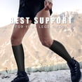 thumbnail image 4 of Solid Black Compression Socks for Women & Men (4 Pairs) – Compression Socks for Women for Nurses, Running, Hiking & Recovery Support, 4 of 7