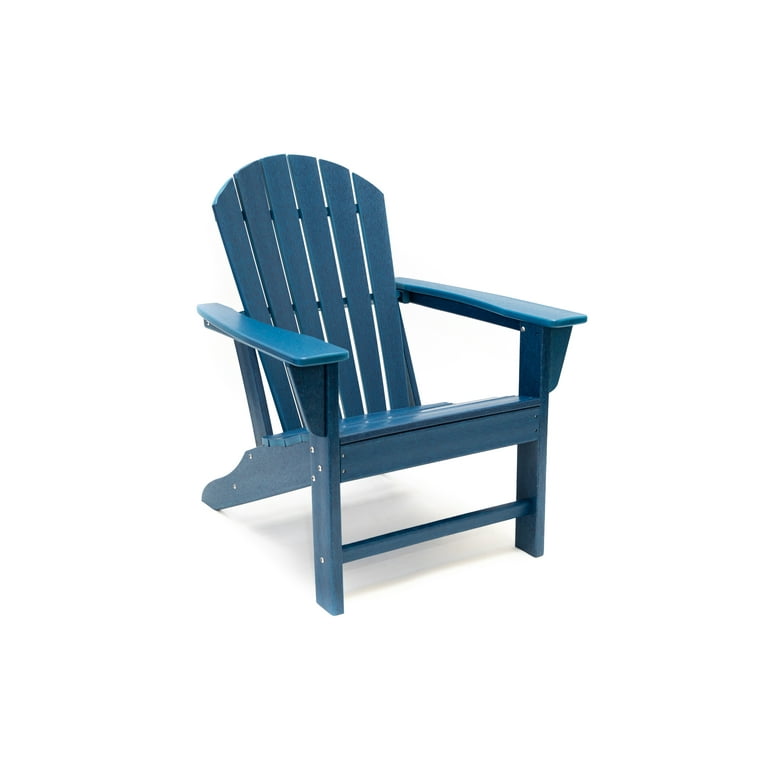 LuXeo Hampton Navy Poly Outdoor Adirondack Chair 2 Pack