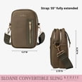 thumbnail image 5 of Kedzie Women's Neoprene Convertible Sling Bag with Adjustable Strap, Olive, 5 of 6