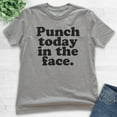thumbnail image 2 of Kids Punch Today In The Face T-shirt, Youth Kids Boy Girl T-Shirt, Motivational Shirt, Inspirational Shirt, Dark Heather Gray, Large, 2 of 4