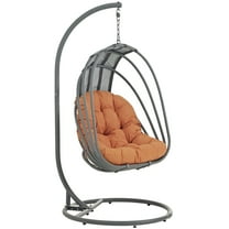 Modway Whisk Outdoor Patio Swing Chair Without Stand in Orange