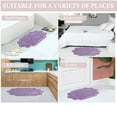 thumbnail image 4 of Home Weavers Allure 100% Cotton Tufted Bath Rug, Soft, Absorbent, Non-Slip, Machine Washable Mat, 24"x40" Rug for Bathroom Floor, Shower & Vanity â€“ Quick Dry Rug, Purple, 4 of 9