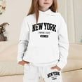 thumbnail image 2 of RMGVDSD Girls Sweatsuit Sets 2 Piece Outfits Letter Print Hoodies Sweatshirts And Sweatpants Set Stylish Comfortable Everyday Wear Casual Clothing Sets, 2 of 4