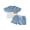 Blue, variant on Cenuakty Toddler Baby Boy Shorts Set Contrast Half Zipper Collared Short Sleeve Shirt and Solid Shorts 2 Piece Summer Waffle Outfit