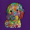 thumbnail image 2 of Dean Russo Sweet Poodle Dog Lover Womens Graphic T-Shirt, Purple, X-Large, 2 of 6