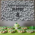 thumbnail image 4 of Soccer Theme Banner Custom Name for Birthday Party Kids Celebration Event Decor, 4 of 9