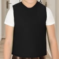 thumbnail image 1 of Chaleco de compresión para niños, comodidad para el autismo, chaleco de procesamiento sensorial calmante Negro largo 12 pulgadas x ancho 20 pulgadas., 1 of 8
